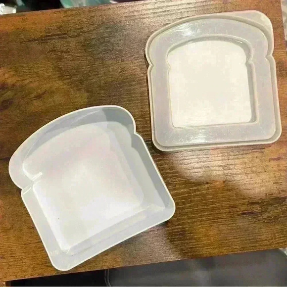 2006 Nostalgic Wonder Bread Plastic Sandwich Container Food Storage W Lid - Picture 3 of 7